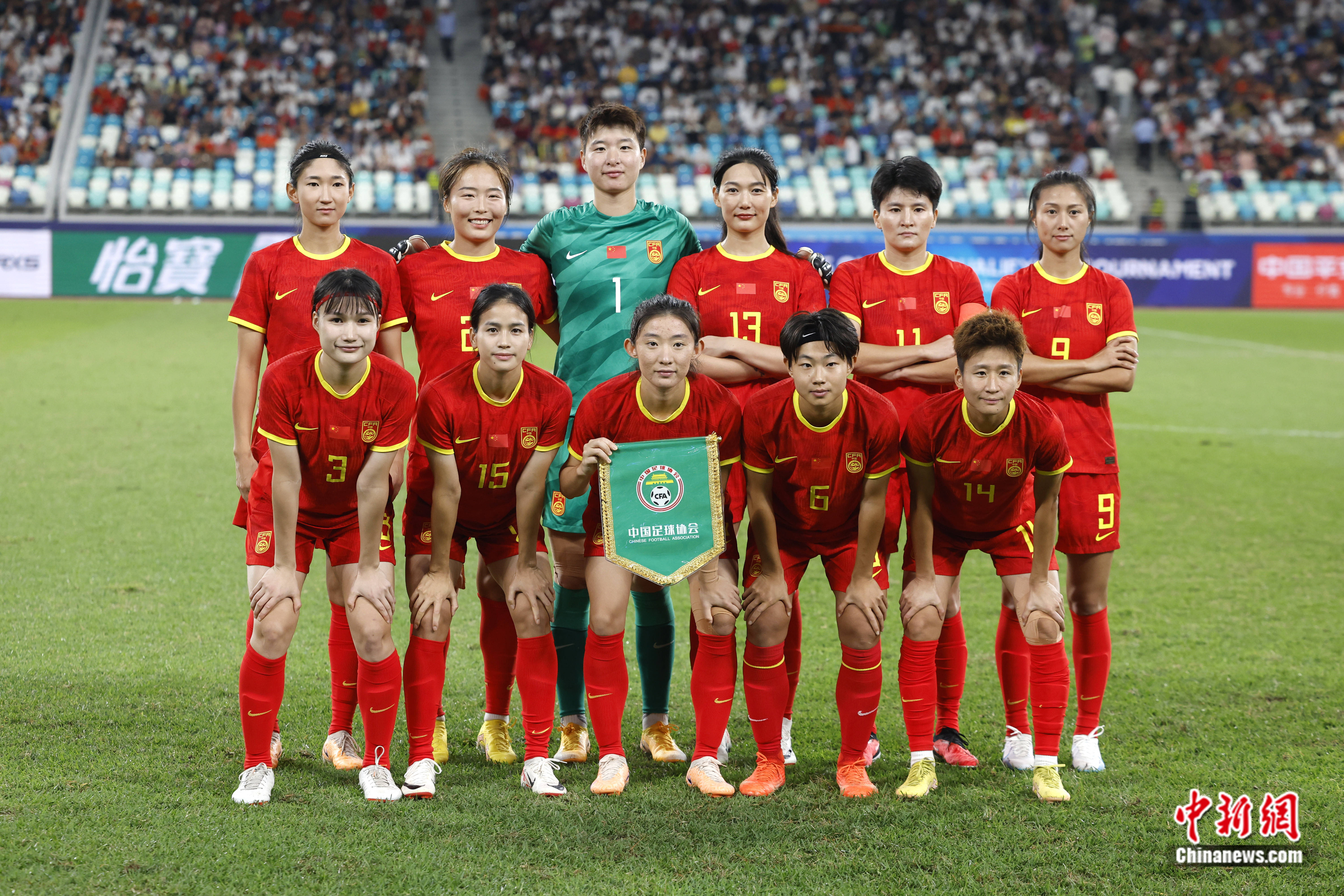 中国女足在比赛中展现强大实力